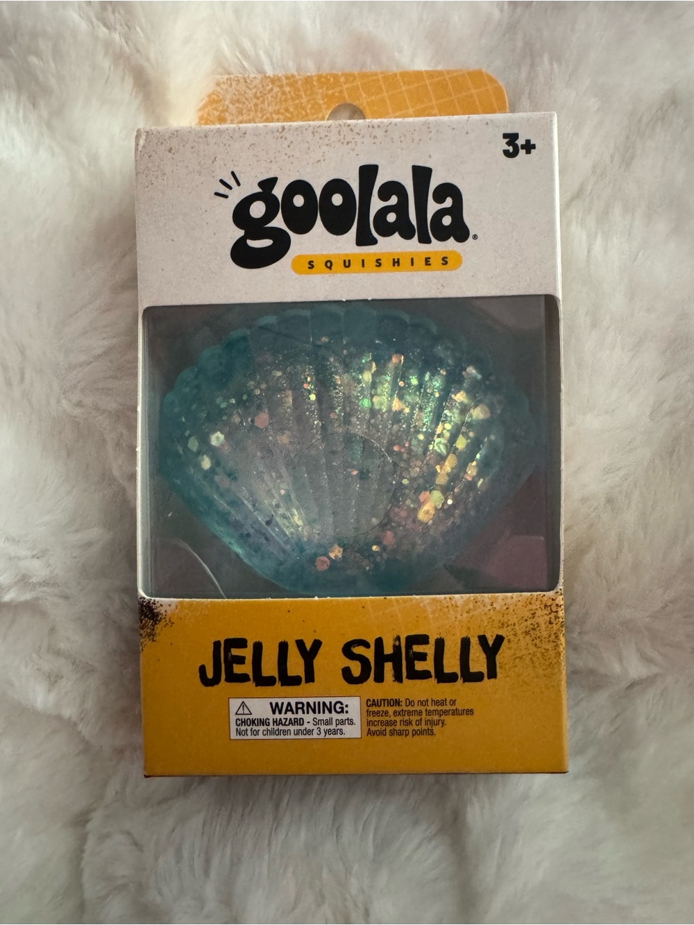 Jelly Shelly Squishy Toy – Teal Glitter
